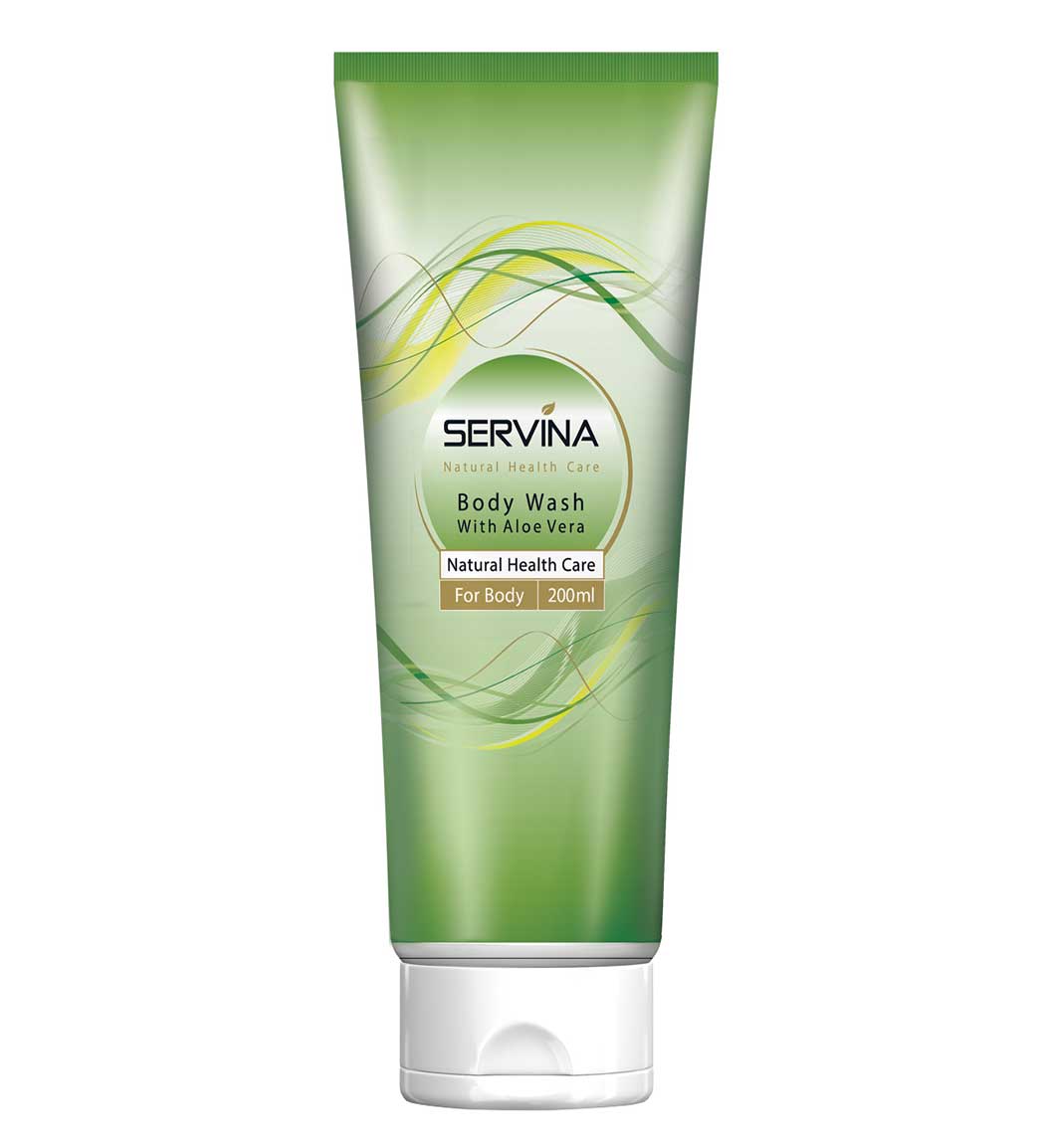 شامپو بدن با عصاره آلوئه ورا Servina Aloevera Body Shampoo 200ml