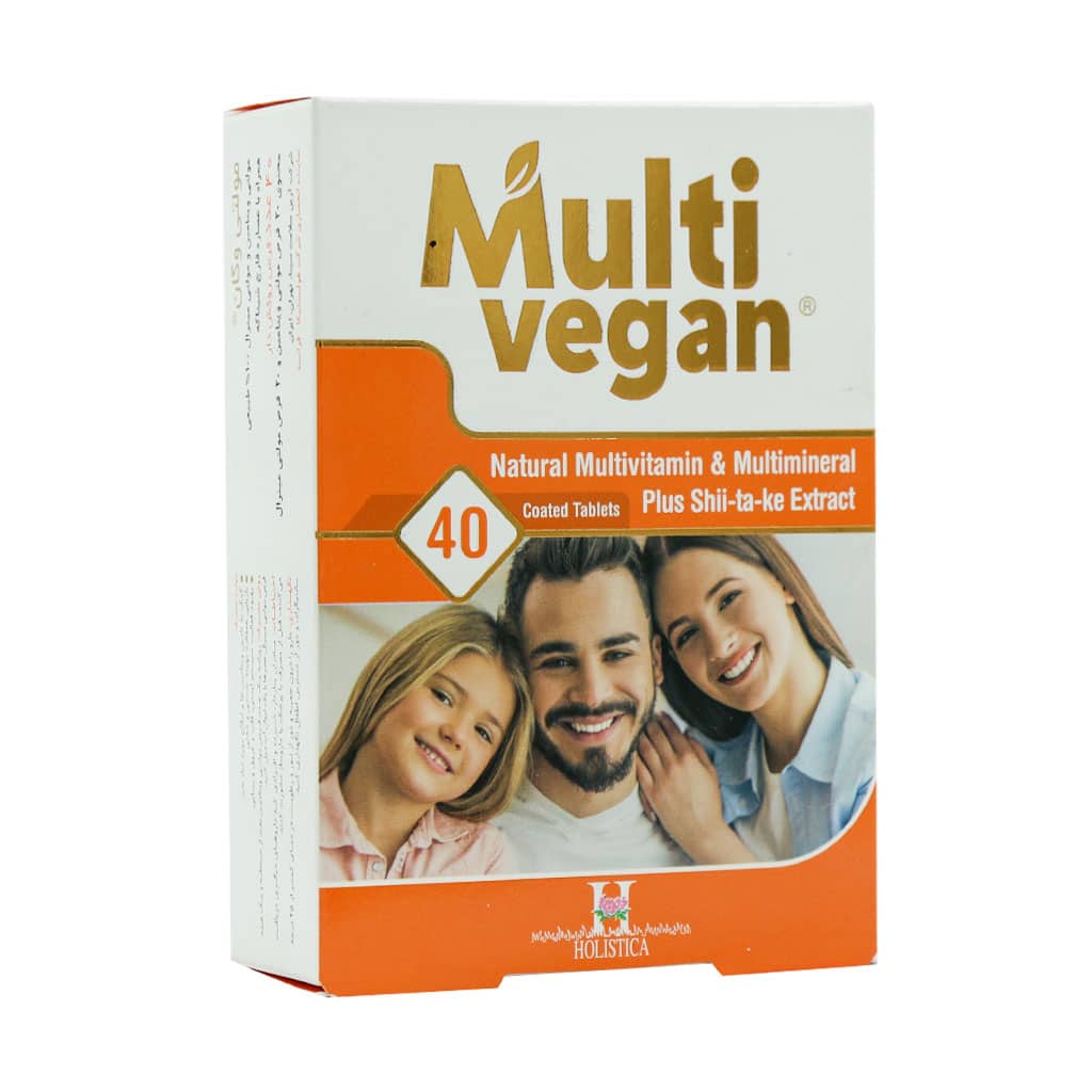 قرص مولتی وگان هولیستیکا 40 عدد Holistica Multi Vegan 40 Coated Tablets
