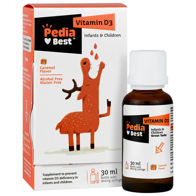 پدیابست  ویتامین d3 میلی لیتر30 قطره Pedia best vitamin d3 30ml drops