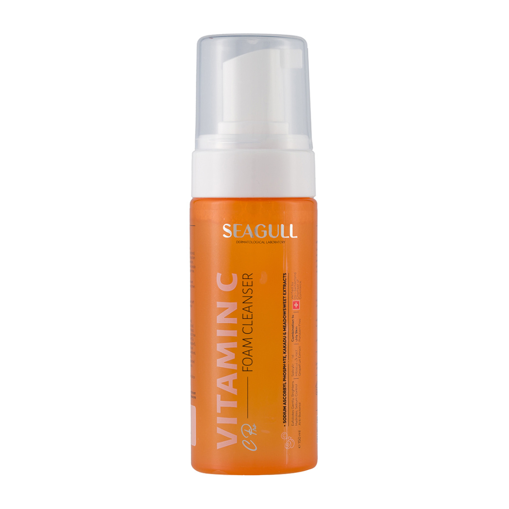 فوم شستشو صورت مدل Purifying حجم 150 میلی لیتر seagull vitamin c foam cleanser
