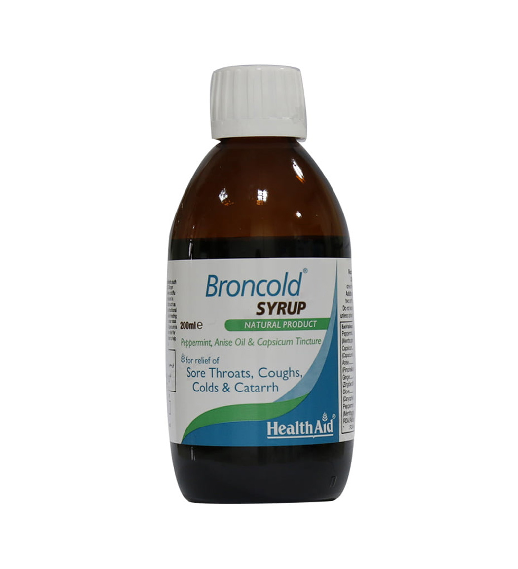 شربت برون کلد  حجم 200 میلی لیتر Health Aid Broncold Syrup 200 ml
