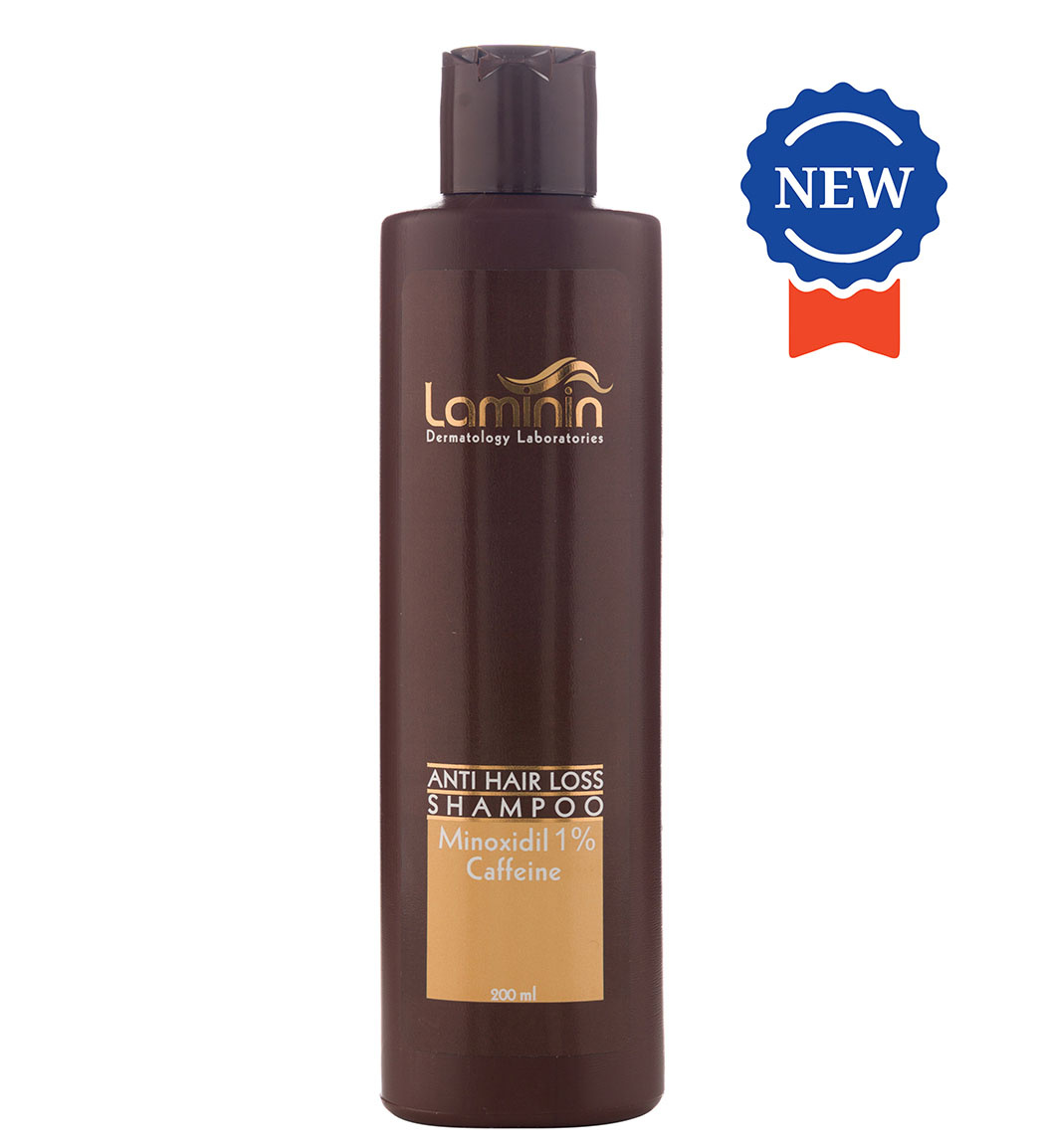 شامپو ضد ریزش مو حاوی ماینوکسیدیل  و کافئین 200میل Laminin Anti Hair Loss Shampoo