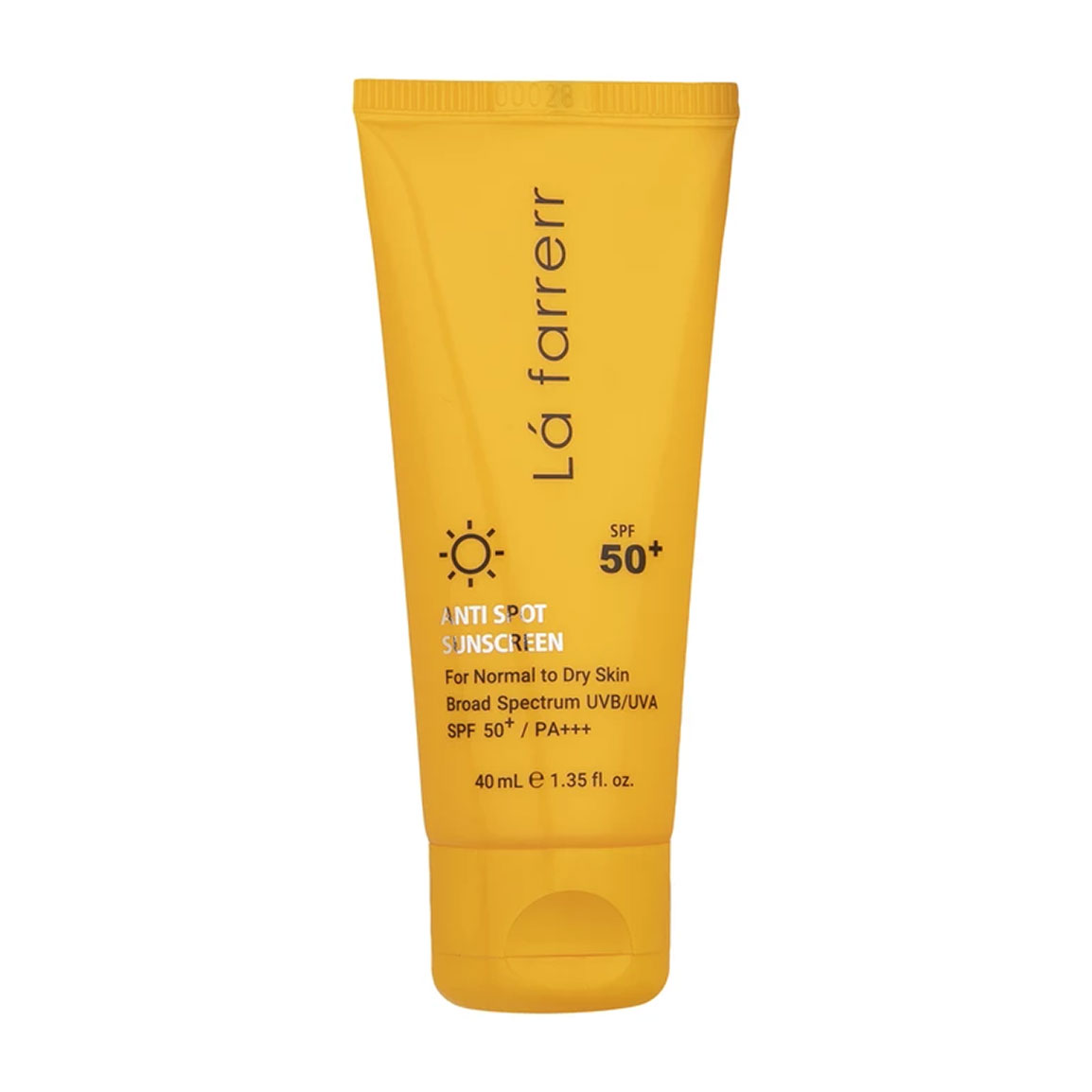 ضد آفتاب و ضد لک بی رنگ مدل SPF50 مناسب پوست نرمال و خشک حجم 40 میلی لیتر Lafarrerr Anti Spot Sunscreen Cream For Normal To Dry Skin