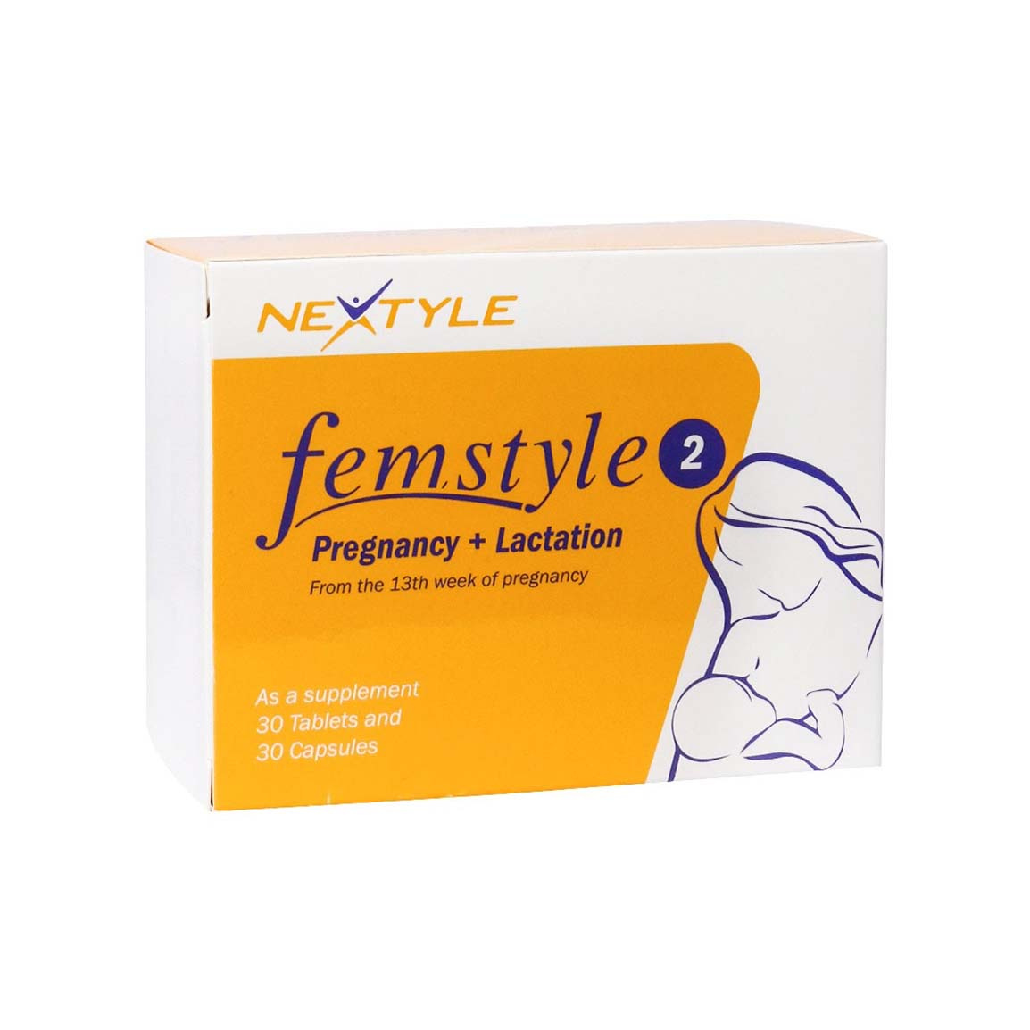 قرص فم استایل 2 بسته 60 عددی Nextyle Femstyle 2 Tabs 60 Pcs