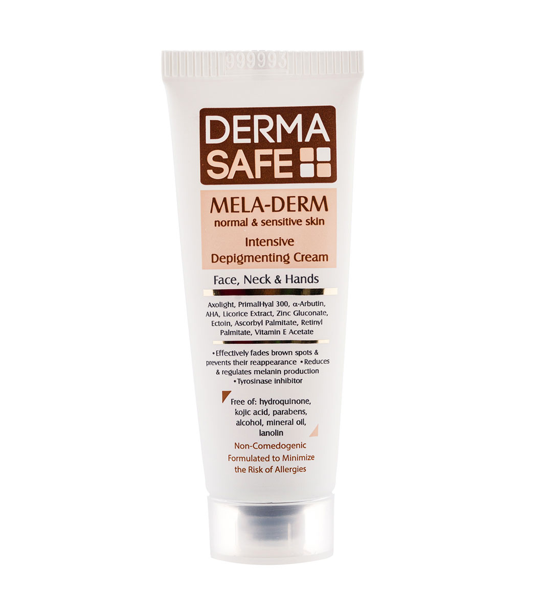 کرم روشن کننده مناسب پوست های معمولی و حساس 25میل Derma Safe Depigmenting Cream 25ml