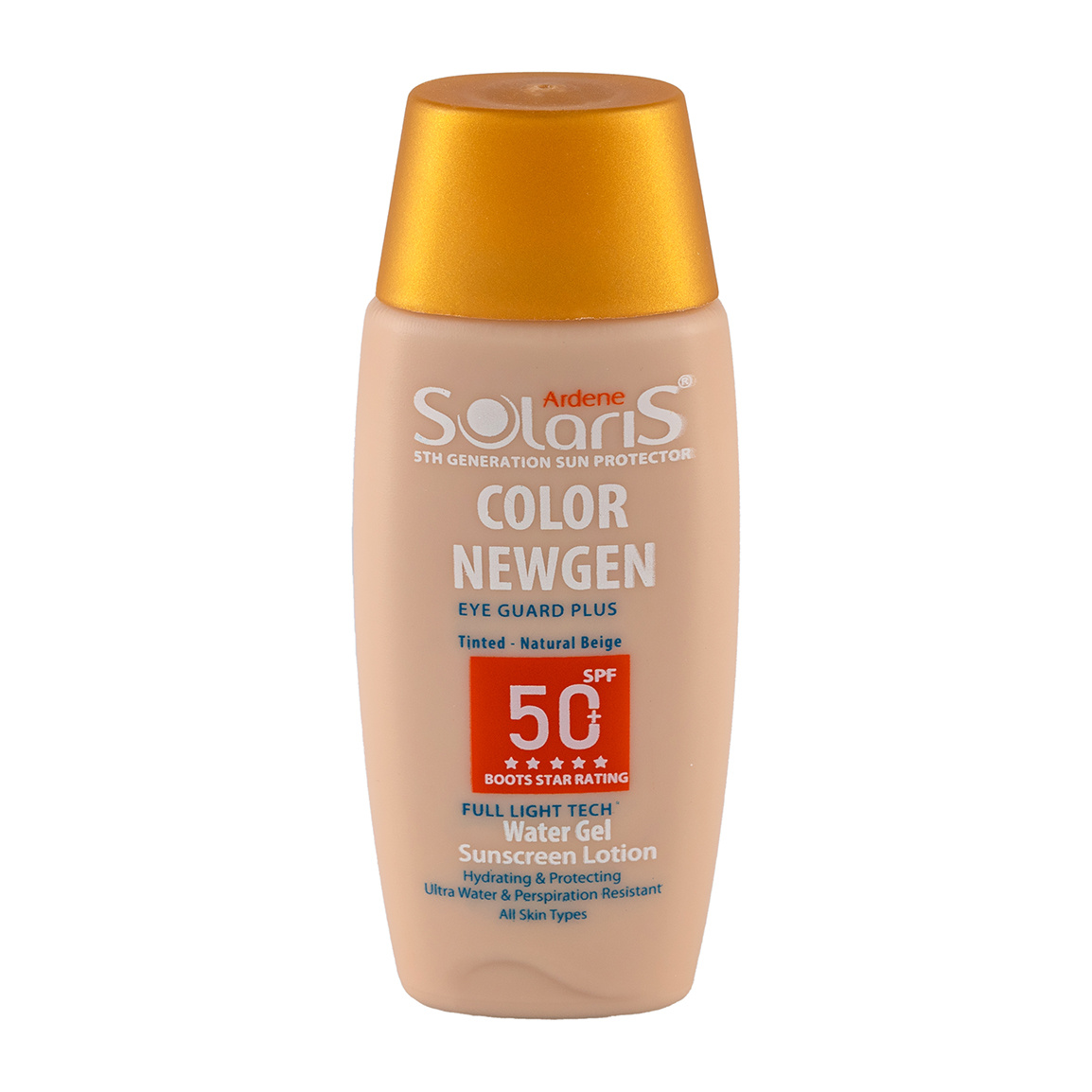 لوسیون ضد آفتاب مدل کالر نیوژن +SPF50 مناسب انواع پوست حجم 75 میلی لیتر بژ طبیعی Ardene Solaris Sunscreen Lotion Color Newgen 75ml