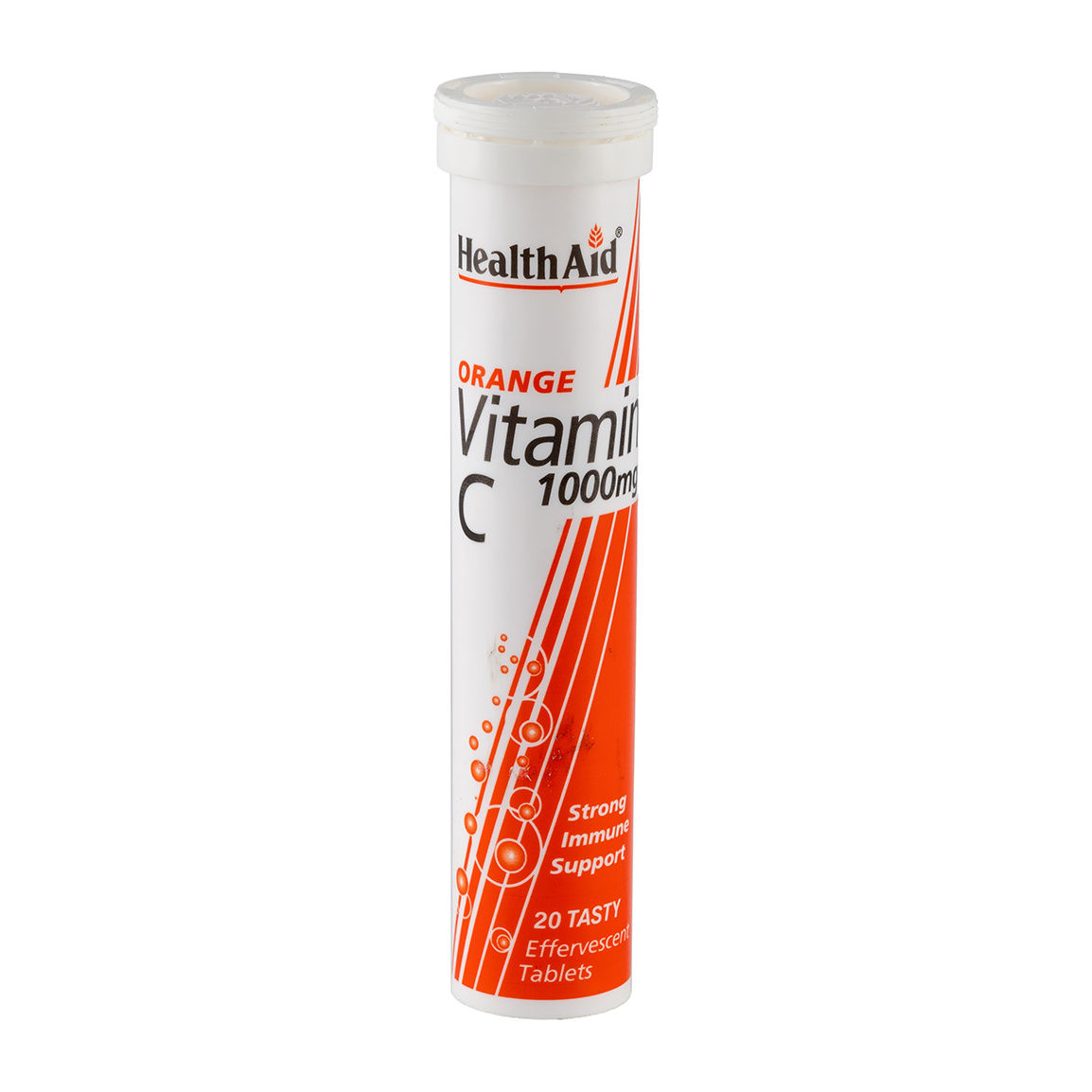قرص جوشان ویتامین C 1000 میلی گرم بسته 20 عددی health aid vitamin C 1000mg 20 Effervescent Tablets