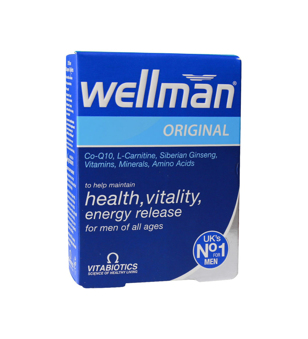 قرص ولمن اورجینال  مخصوص آقایان بسته 30 عددی Vitabiotics Wellman Original 30 Tablets