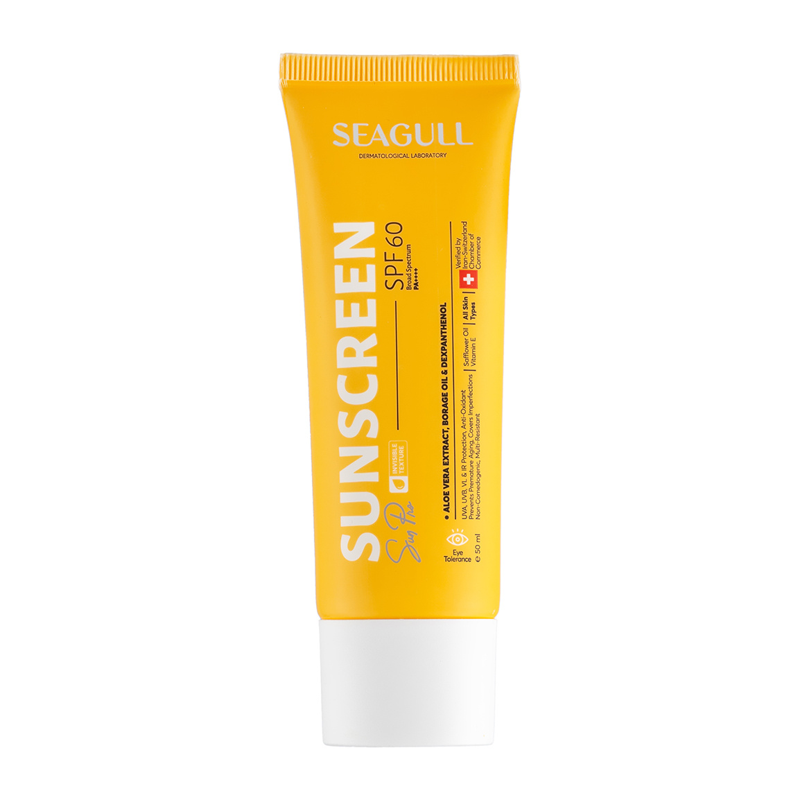 کرم ضد آفتاب فاقد رنگ با SPF 60 حجم 50 میلی لیتر