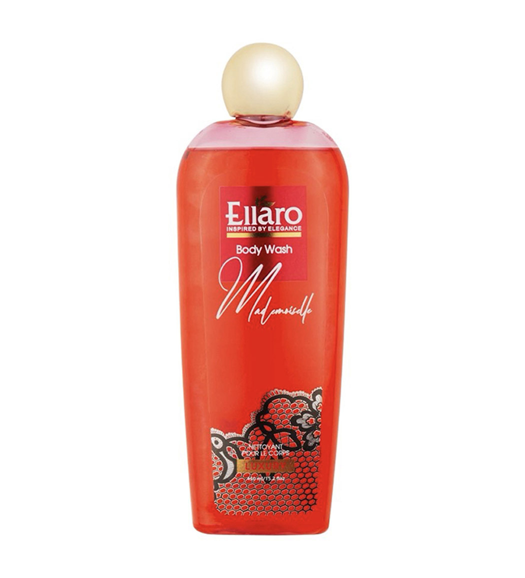شامپو بدن مدل Madmoiselle حجم 450 میلی لیتر Ellaro Madmoiselle Body Wash 450 ml