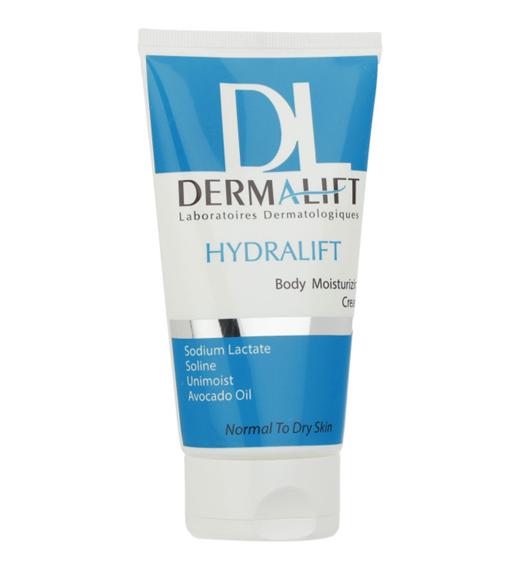 کرم مرطوب کننده پوست بدن هیدرابادی 150میل Dermalift Hydralift Body Moisturizing Cream For Normal To Dry Skin 150ml