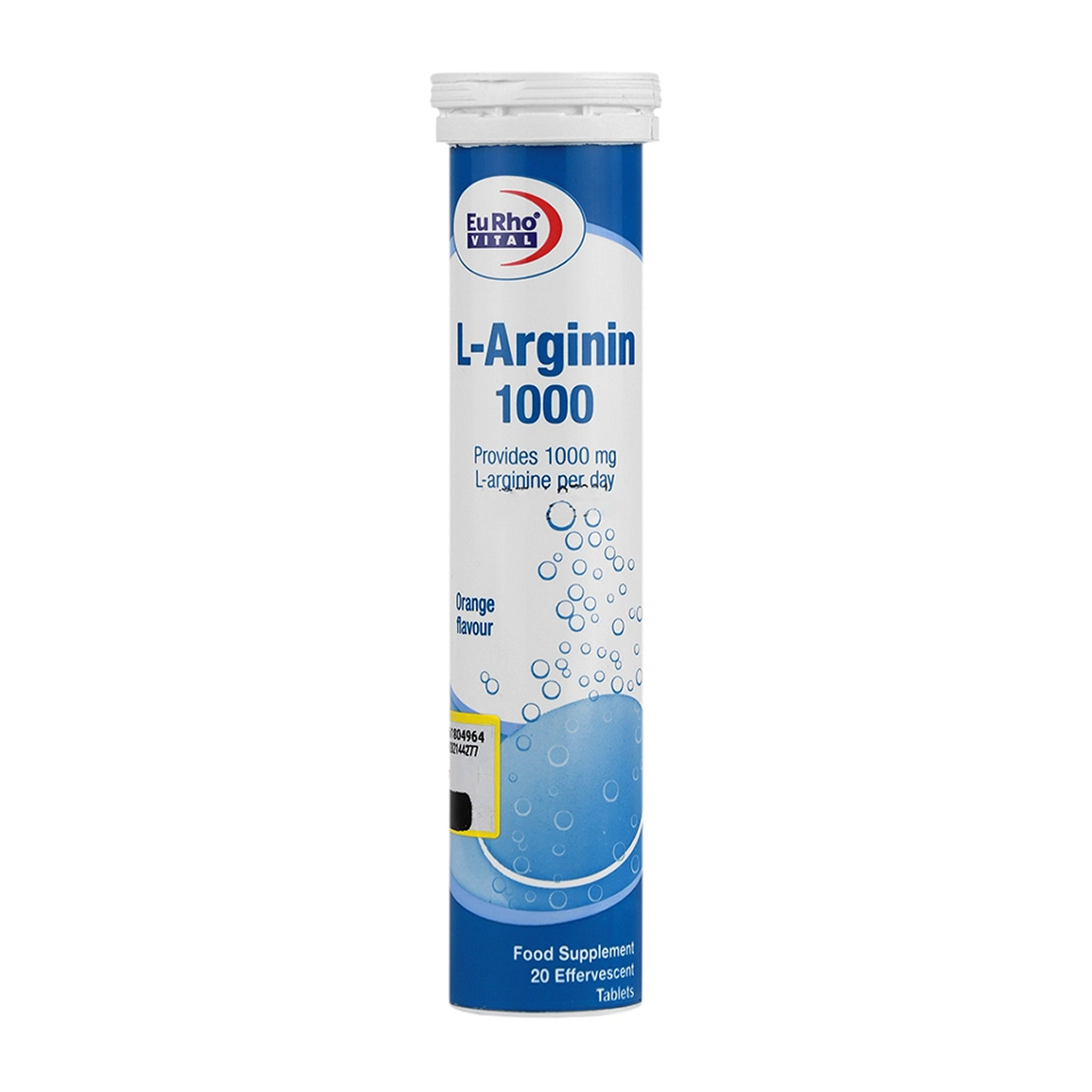 قرص جوشان ال آرژنین با طعم پرتقال بسته 20 عددی Eurhovital L Arginine 10 Tabs