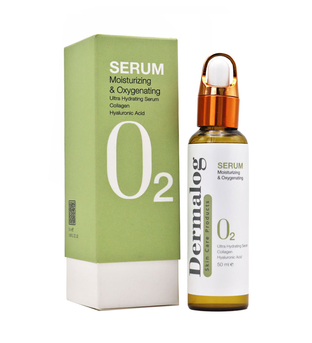 سرم آبرسان و اکسیژن رسان پوست 50میل Dermalog Moisturizing And Oxygenating Serum 50ml