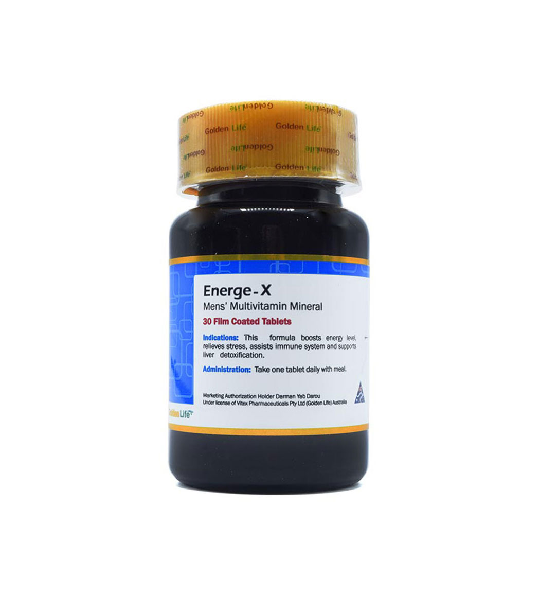 قرص انرژکس  بسته 30 عددی Golden Life Energe X 30 Tabs