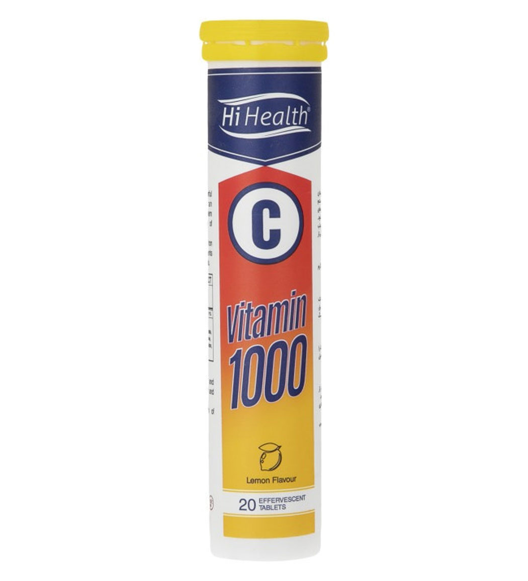 قرص جوشان Vitamin C 1000 بسته 20 عددی Hi Health Vitamin C 1000 Mg 20 Effervescent Tablets