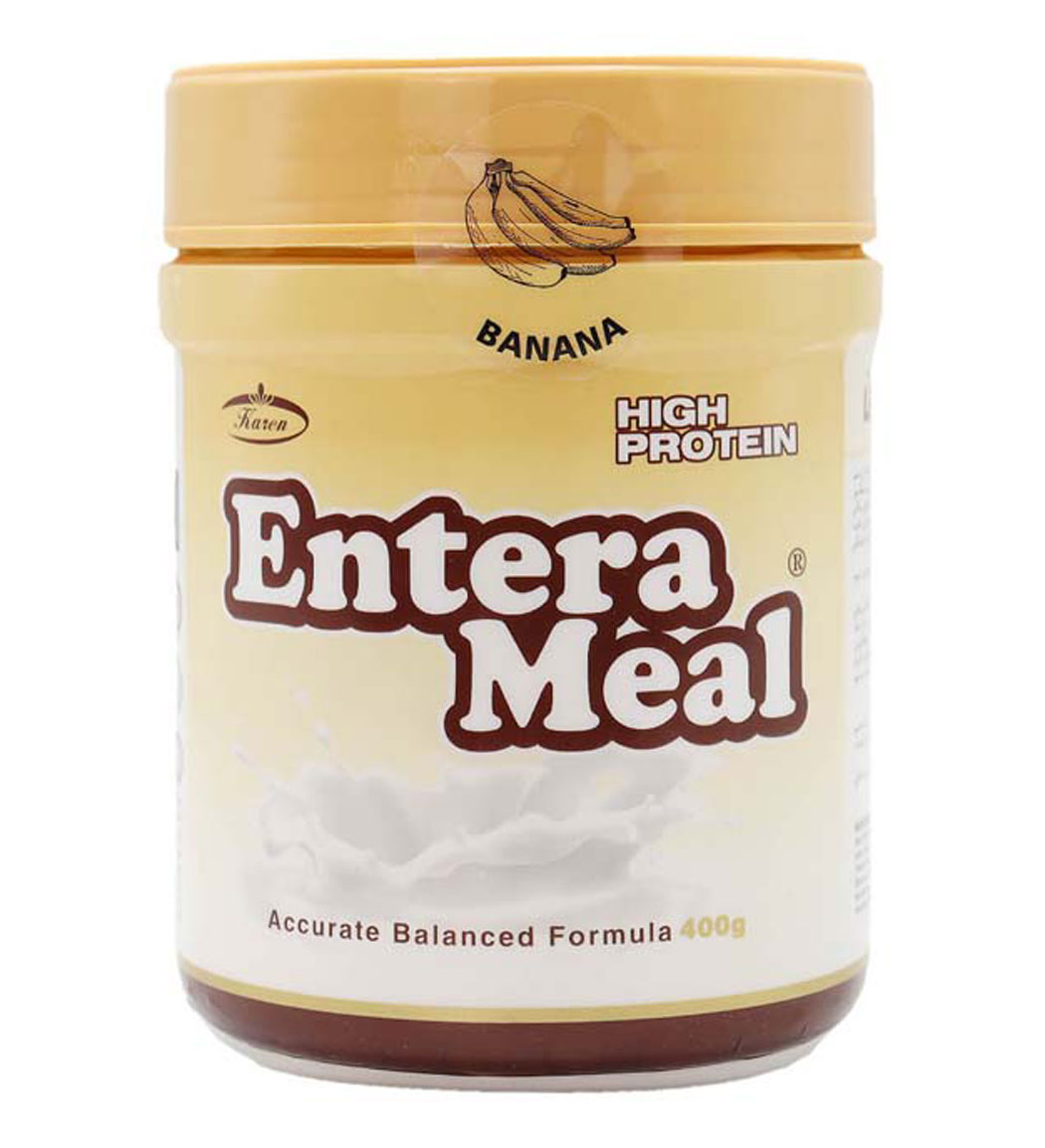 پودر پروتئین Entera Meal با طعم موز وزن 400 گرم Karen High Protein Entra Meal Banana 400g