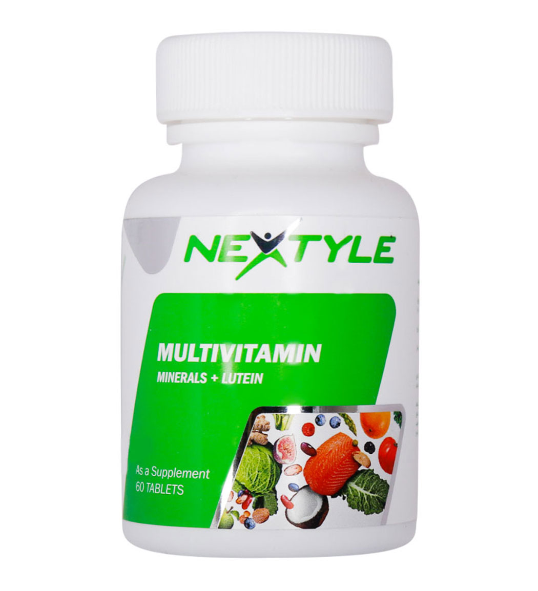 قرص مولتی ویتامین مدل Lutein بسته 60 عددی Nextyle Multi Vitamin Plus Lutein 60 Tablets