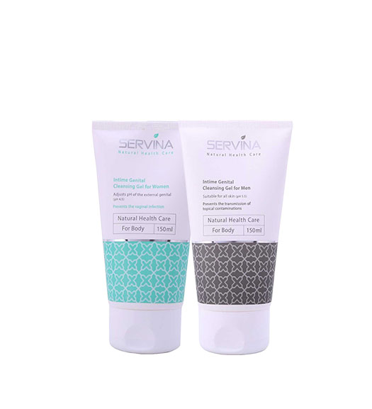 پک ژل بهداشتی زنانه و مردانه Servina Genital Cleansing Gel Pack