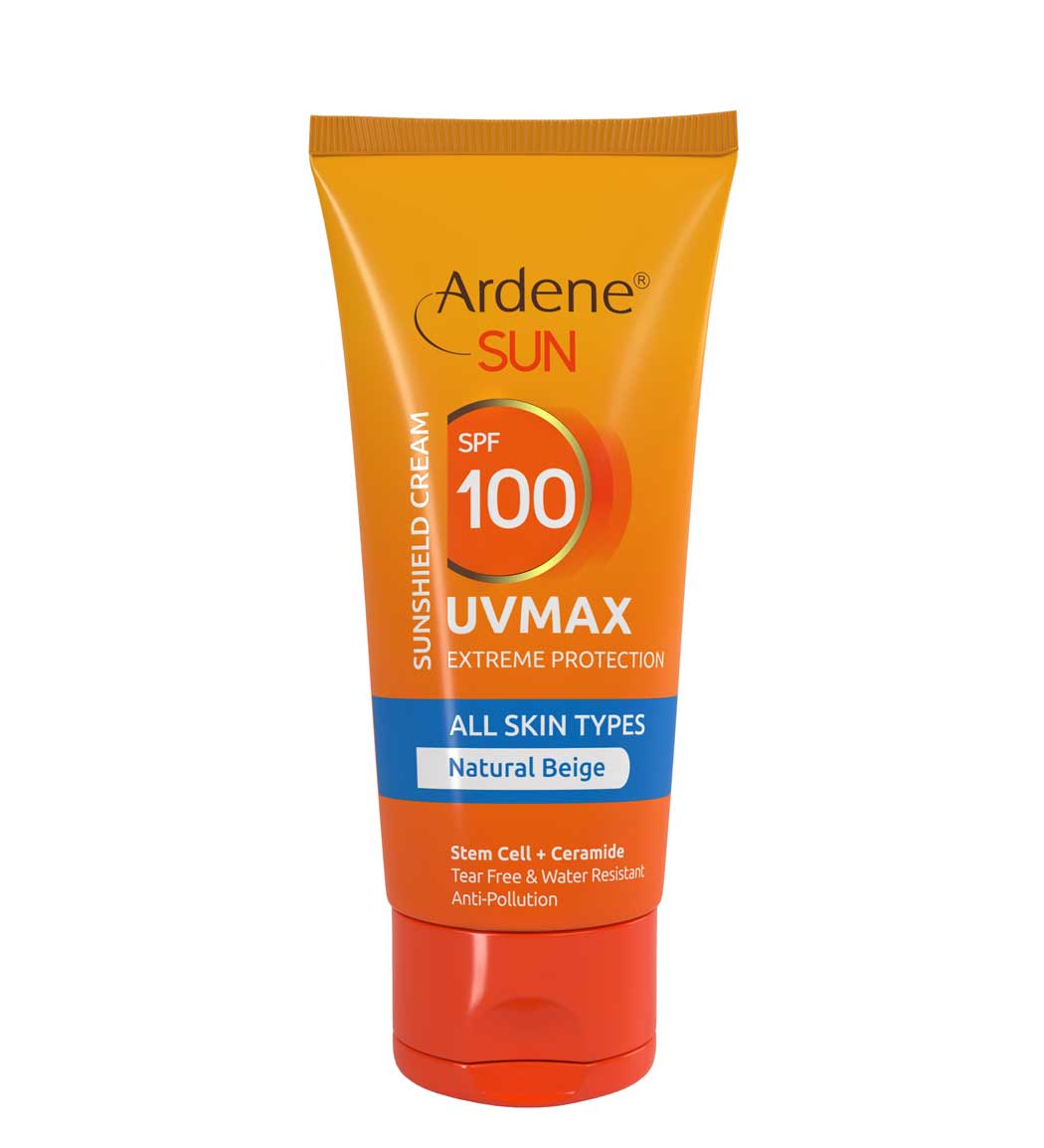ضد آفتاب رنگی  اس پی اف 100 یو وی مکس آردن سان مناسب انواع پوست Ardene Ardene Sun UVMAX Spf100 Extreme Protection Sunshield Cream