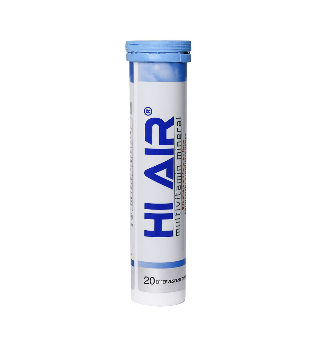 قرص جوشان مولتی ویتامین مدل Hi Air بسته 20 عددی Hi Health Hi Air Multivitamin Mineral 20 Effervescent Tabs